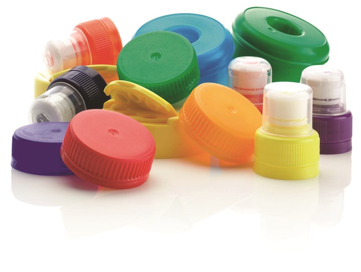 Plastic Bottle Caps in a Wide Variety of Colors